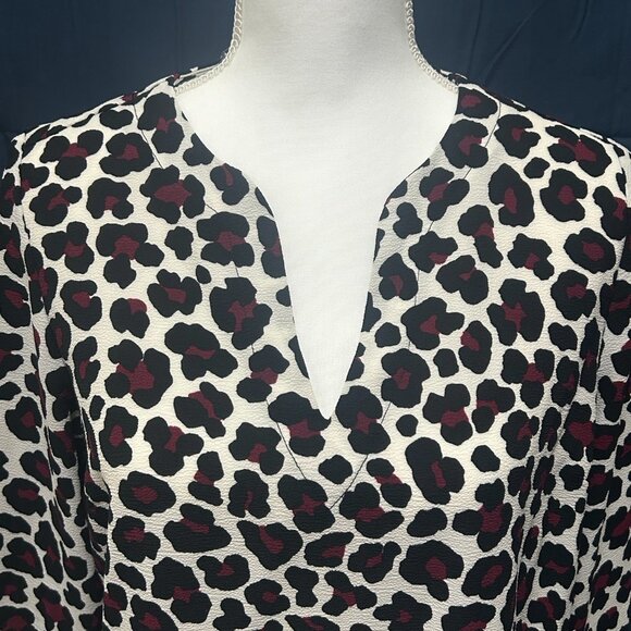 Michael Kors leopard print pullover blouse, medium - Picture 1 of 9
